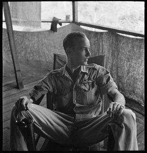 File 49: Man sitting in a chair, [ca 1940] / photograph...