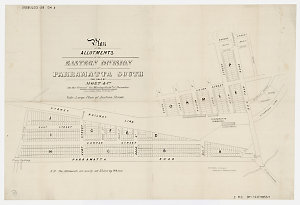 Plan of the allotments in the Eastern Division of Parra...