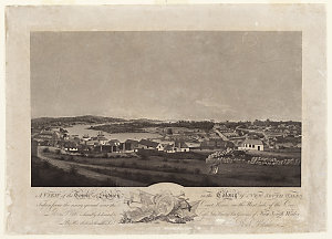 A view of the town of Sydney in the colony of New South...