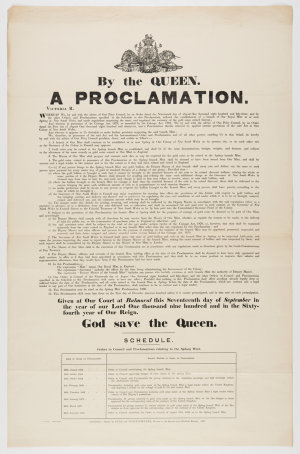 By the Queen, a proclamation, Victoria R. : Whereas we ...