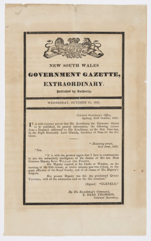 New South Wales government gazette extraordinary ... We...