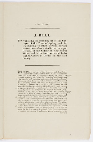 A bill for regulating the appointment of the Surveyor o...