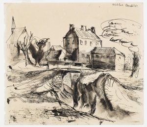 Hill End, 1947 / drawing by Donald Friend