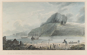 Watercolours illustrating Captain Cook's last voyage, c...