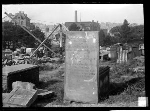 Series 02: Glass negatives of headstones in Devonshire ...