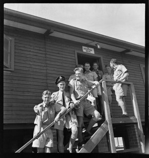File 13: 24 Squadron, steps of officers mess, January 1...