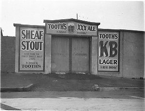 Tooth's advertisement for Sheaf Stout, XXX Ale and KB L...