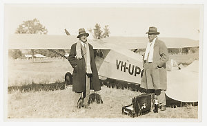 Sir Hudson Fysh - early flights and routes, ca. 1920-19...