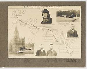 Sir Hudson Fysh - panel photoprints, 1920-1926