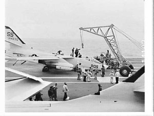 US Navy demonstrates crash landing (?) of Douglas Skywa...