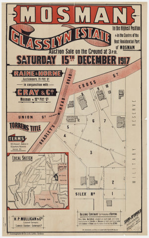 [Clifton Gardens subdivision plans] [cartographic mater...