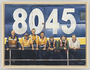 Last Day at Lithgow Loco 2003, 2006 / painting by Jeff ...