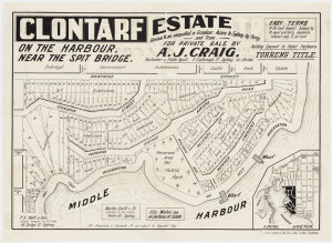 [Clontarf subdivision plans] [cartographic material]