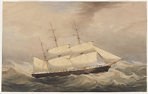Views of ships ca. 1864-1868 / watercolours by Frederic...