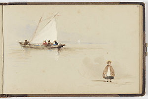 Sketchbook of figures and scenes, ca. 1850-1854? / draw...