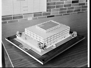 Public Works' architectural model of Macquarie Universi...