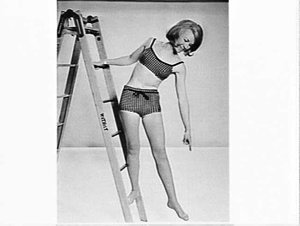 APA studio photographs of female fashion model Margaret...
