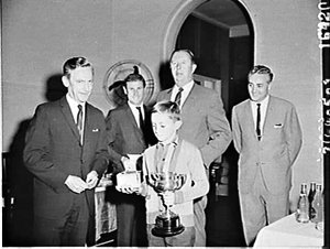 Presentation of the Henry Marsh Cup, Age Tennis Champio...
