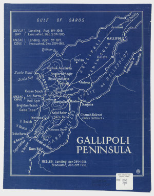 Gallipoli penisula [cartographic material] / by Myles Dunphy.