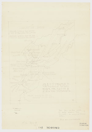 Gallipoli pennisula [cartographic material] / by Myles Dunphy.