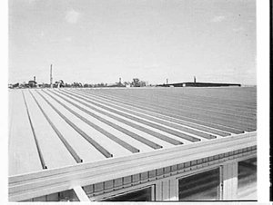 Brownbuilt steel roof, Blacktown District Hospital