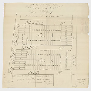 [Dover Heights subdivision plans] [cartographic materia...