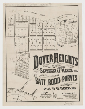 [Dover Heights subdivision plans] [cartographic materia...