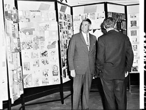 Governor Sir Roden Cutler opens the Furniture Show 1966...