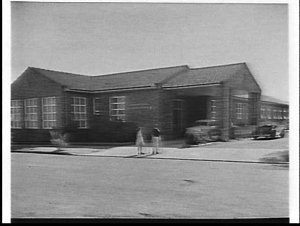 Children with polio at the Northcott School for Cripple...