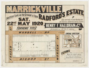 [Dulwich Hill subdivision plans] [cartographic material...