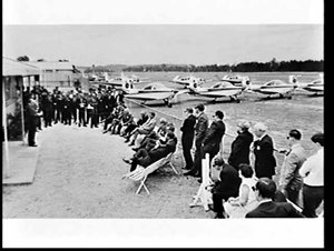 Official opening of the Hoxton Park Flying School by th...