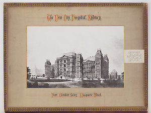 2 views of Sydney Hospital presented to his Royal Highn...