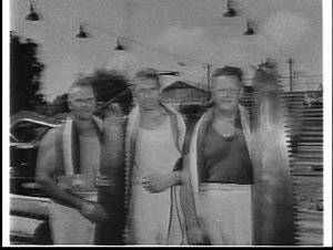 Cross-cut saw champions at the 1959 Royal Easter Show