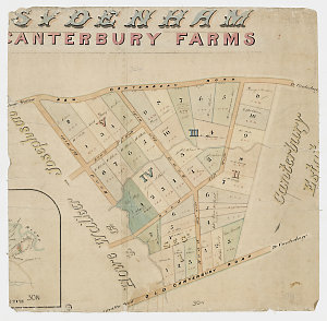 Sydenham, Canterbury Farms [cartographic material].
