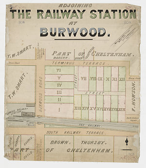 Adjoining the railway station at Burwood [cartographic ...