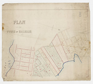 Plan of the town of Balmain [cartographic material].