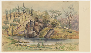 Curra Creek, [a view], 1867 / William Butler Simpson