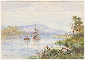 On the Tamar River, Launceston, Tasmania [a view, inclu...