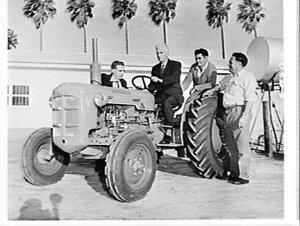 Ford presents a Fordson dexta tractor to Hawkesbury Agr...