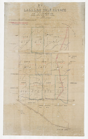 Plan of the Lachlan Vale Estate near the town of Appin,...