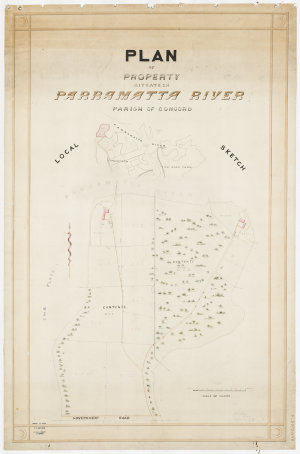 Plan of property situate on Parramatta River, Parish of...