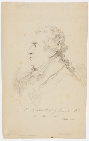 Portrait of the Right Honourable Sir J Banks Bart., 181...
