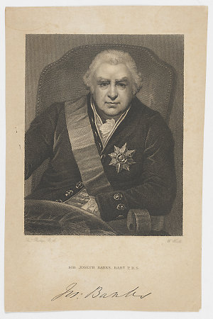 Portrait of Sir Joseph Banks, Bart., P.R.S., 1829 / [en...