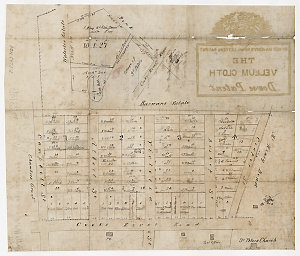 [Manuscript cadastral map of allotments along Cooks Riv...