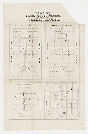 Plan of valuable building allotments, portion of the Ul...