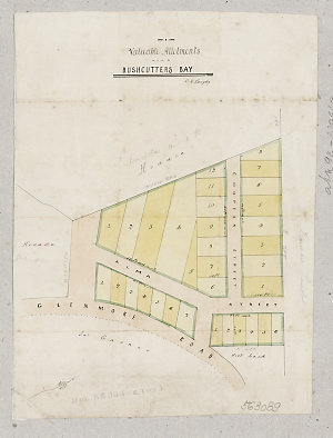 Valuable allotments near Rushcutters Bay [cartographic ...