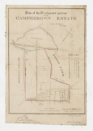 Plan of the unalienated portion of the Camperdown Estat...