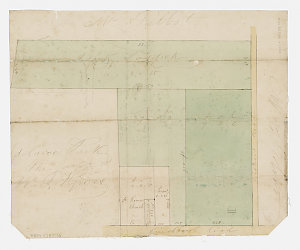 [Manuscript map of land near Adelaide Park and Punchbow...