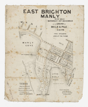 East Brighton, Manly [cartographic material] : to be so...