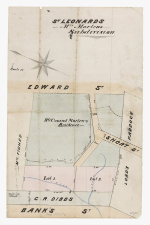 St. Leonards, Mrs. Martens subdivision [cartographic ma...